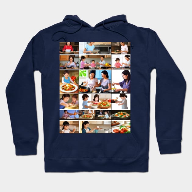 Mothers day, More Than Words Can Say: A Photo Collage of Motherly Love, Hoodie by benzshope